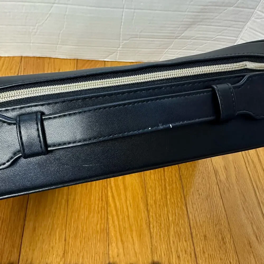 Estee Lauder Black White Cosmetics Bag Makeup Travel Case Toiletries